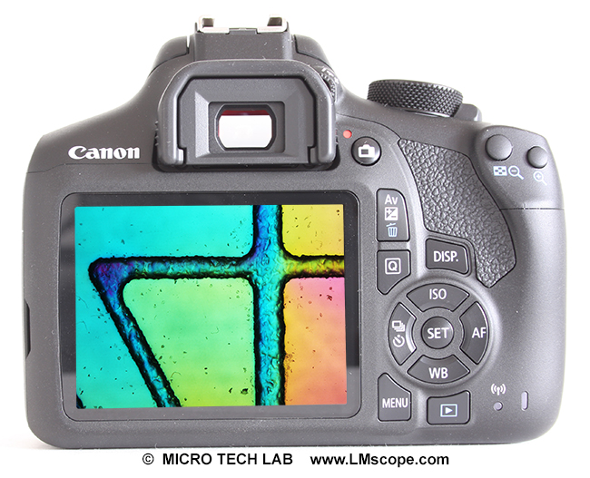 canon EOS camara pantalla con una diagonal de imagen de 7,5 cm es de montaje rgido no se puede girar