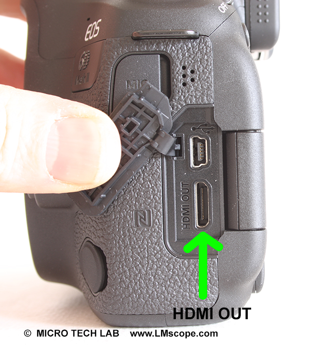 HDMI Ausgang USB Port DSLR Kamera