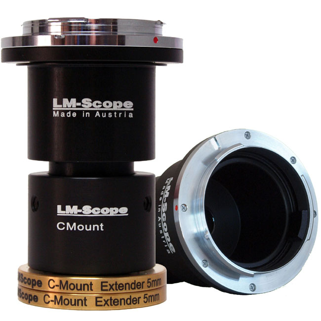 Lm digital adapter for connecting cameras with microscopes
