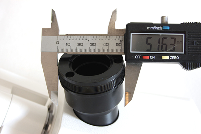 Zeiss photo tube, photoport, camera port, outer diameter 52mm, external