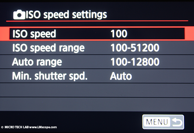 dynamic range ISO setting modern cameras