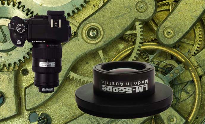 Makro Vorsatz Optik fr DSLR auf Mikroskopen