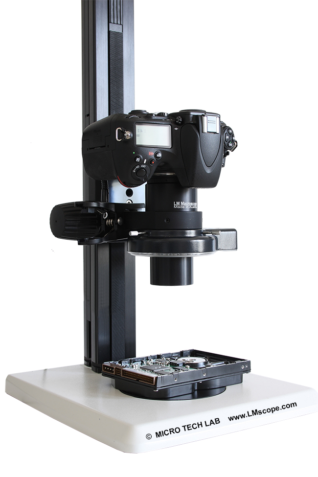 LM Makroskop 9x Standardsetting ohne Beleuchtung