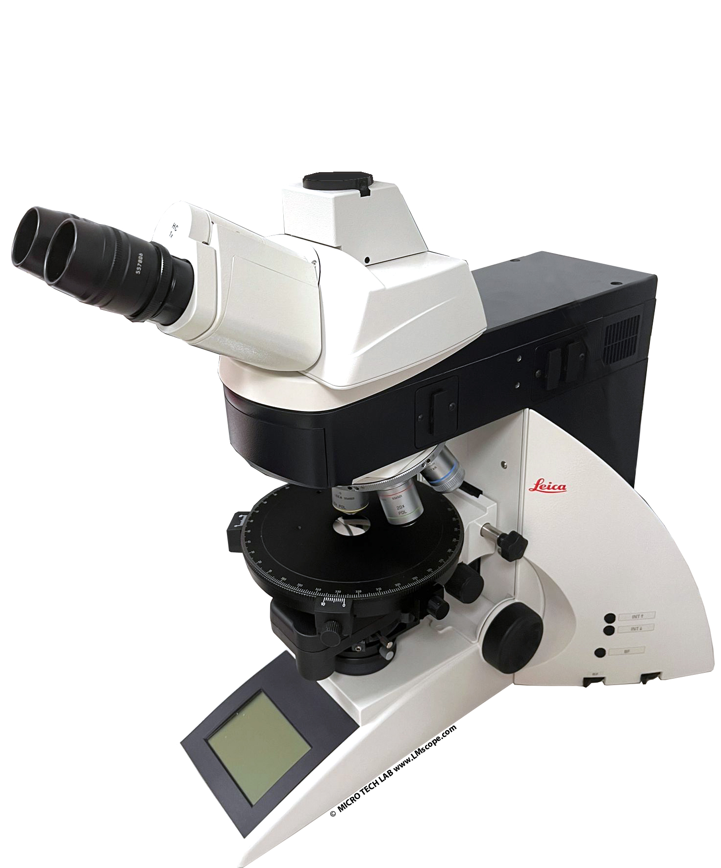 Leica DM4500P microscope transmitted light reflected light