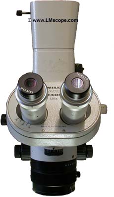 Objektivkopf des WILD M400 Fotomakroskops