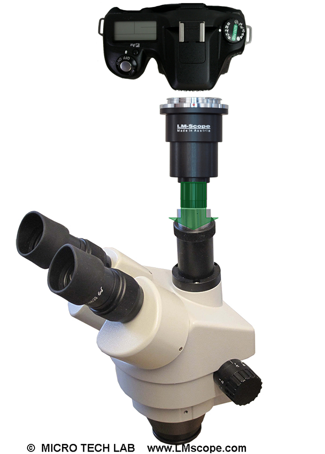 Krss SMZ 5000 for microscopy use adapter solution