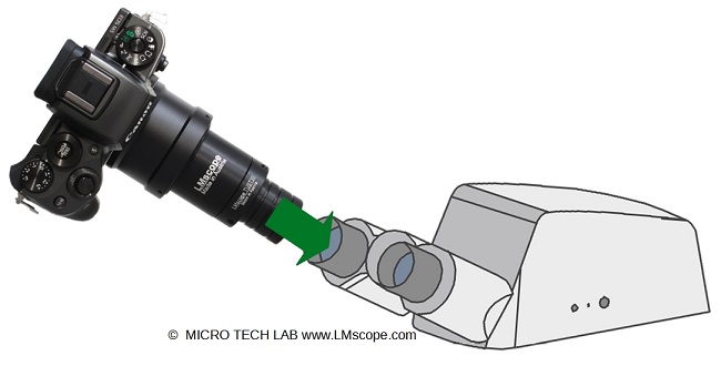 Solucin adaptadora de microscopio para el tubo ocular, cmara ocular con la ms alta calidad de imagen, tubo binocular Zeiss 415501-1403-000