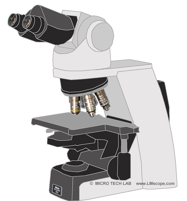 research microscope Nikon Ci for photography