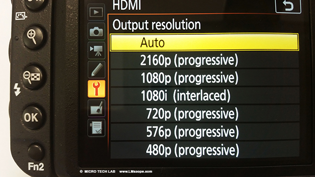 salida HDMI cmara professional
