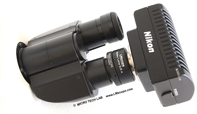 microscope eyepiece tube adapter solution for c-mount camera