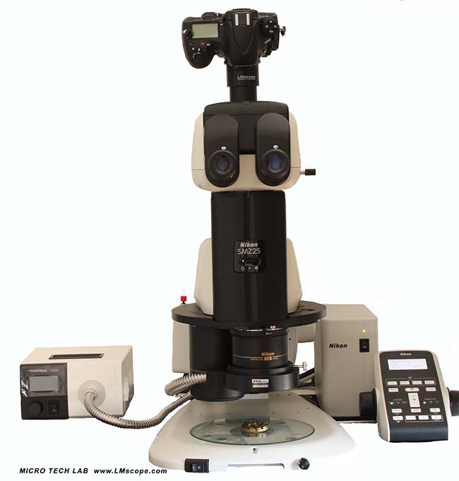 Nikon SMZ25 stereomicroscope solution photo motorisation