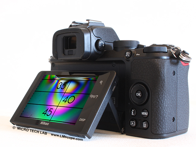 Nikon Z50 tilting touch screen, camera review, microscope camera, adapter solution