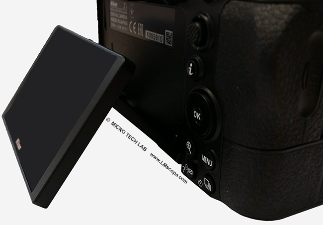 top camera with tilting display Nikon Z series