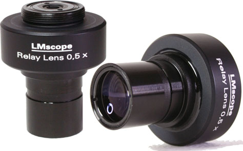 LM relay lens adapter with  tube connection 23,2 mm