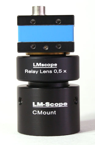 C-Mount camera LM relay lens adapter plus C-Mount extension