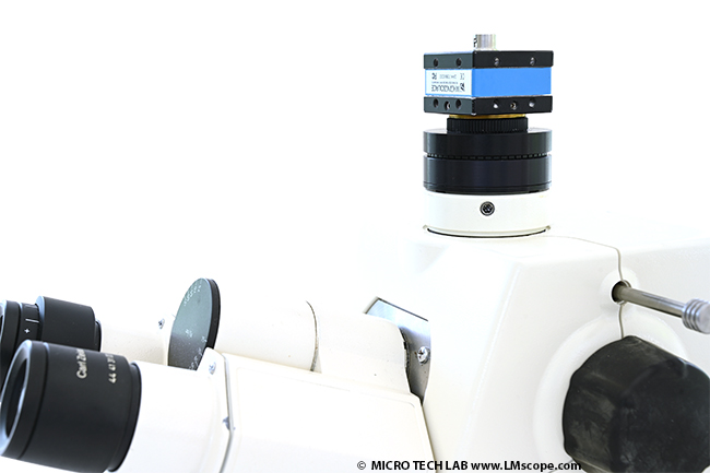 Equip Zeiss microscope with photo tube 30mm inner diameter with C-mount cameras
