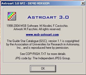 Astroart Software zur 3D Visualisierung