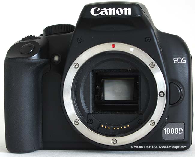 Canon EOS 1000D Frontansicht