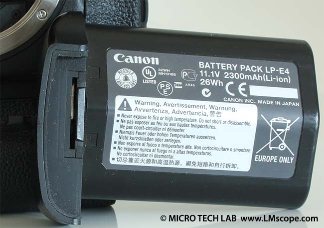 Canon EOS 1DX Batterie Batterieadapter Dummy