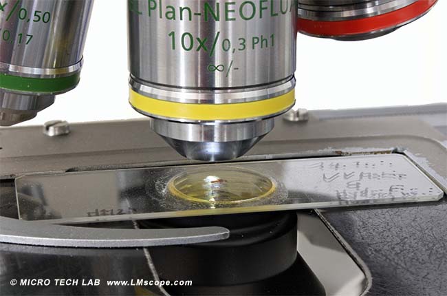 torreta de lenses microscopio Axioplan