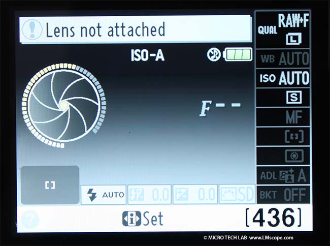 Nikon D5100 without CPU lens blocked all automatic functions
