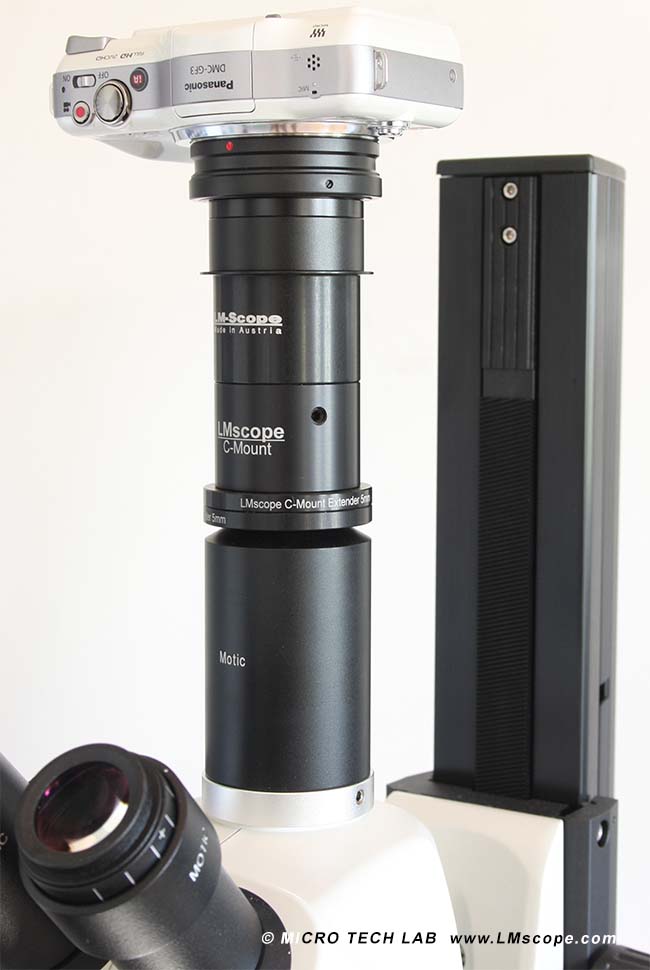 Panasonic Lumix DMC-GF3 LM digital Adapter Stereomikroskop