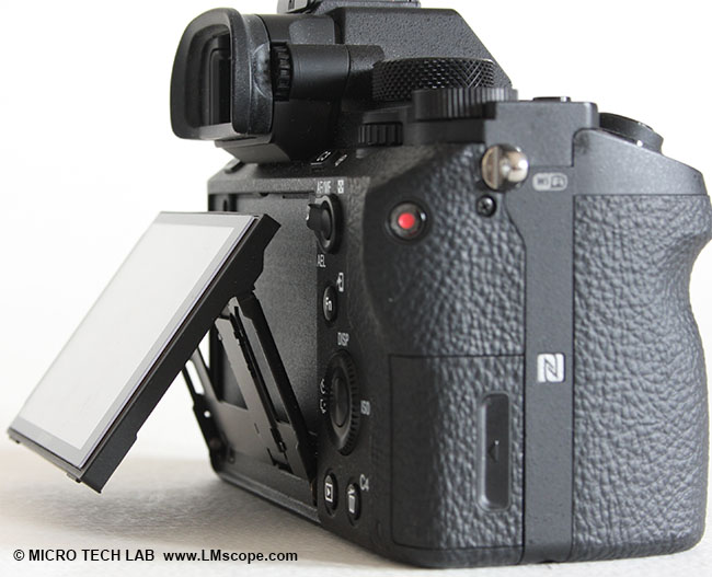 Sony Alpha 7R II Vollformatkamera Mikroskopie klappbares Display