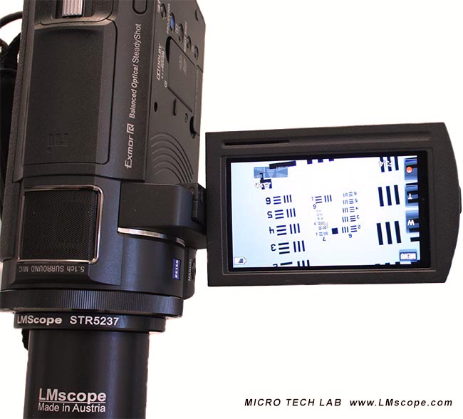 Sony Camcorder FDR AXP33 Mikroskopfotos