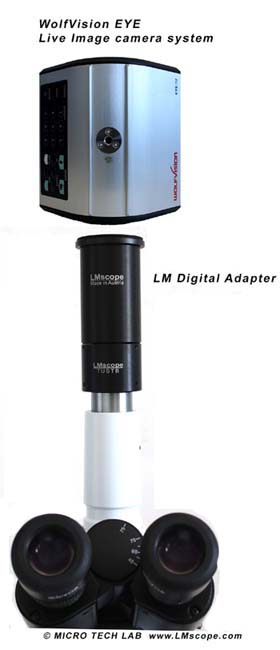 WolfVision EYE Live Image camera system Mikroskopadapter