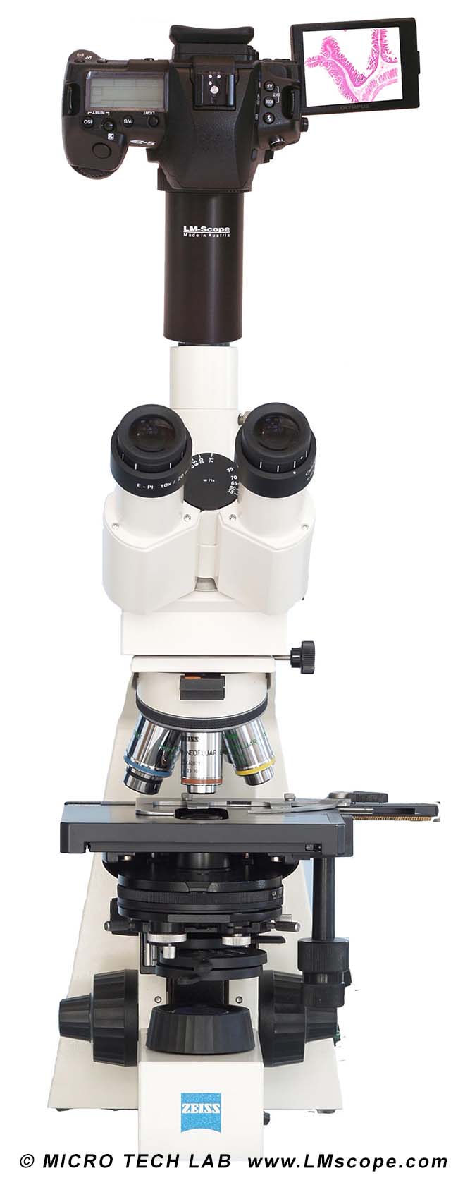 Zeiss Axiolab routine microscope adaptersolution
