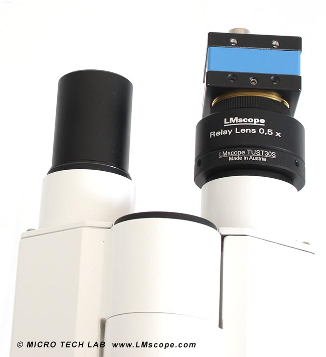 Zeiss Primo Vert C-Mount camera Adapter eyepiece tube