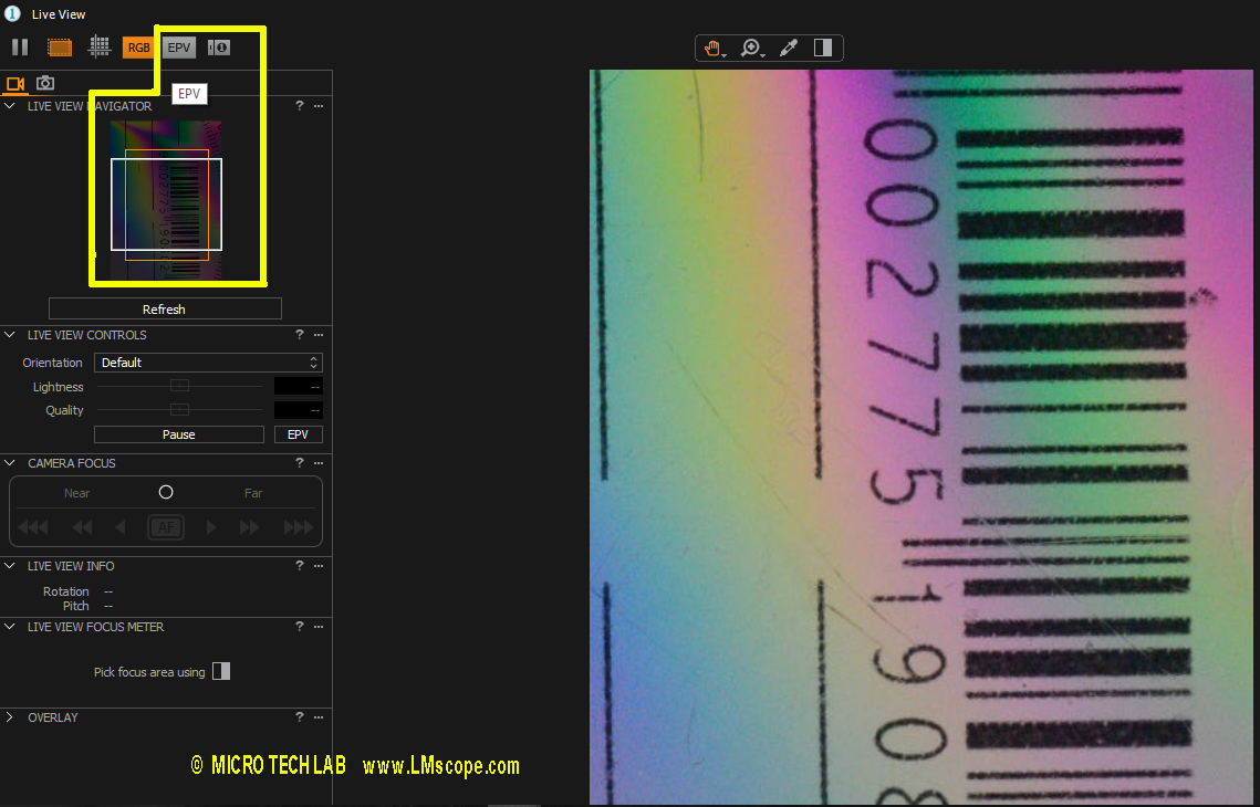 Sony Alpha 7R II logiciel pour microscopie