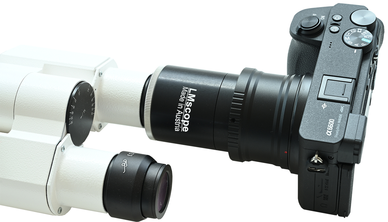Okularkamera, Okularersatz mit Digitalkamera, hohe Bildqualität ,Okularadapter 1,9x Vergrößerung DSLR DSLM Systemkamera
