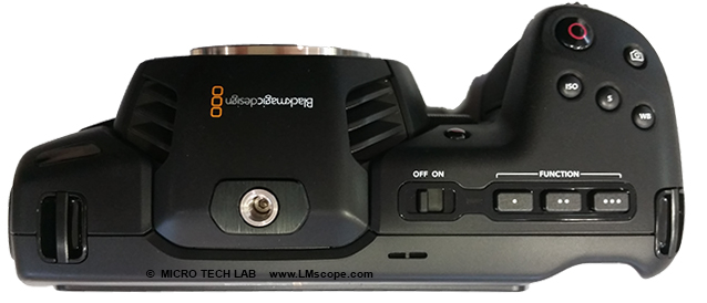 Blackmagic Pocket Cinema Camera: Funktionstasten