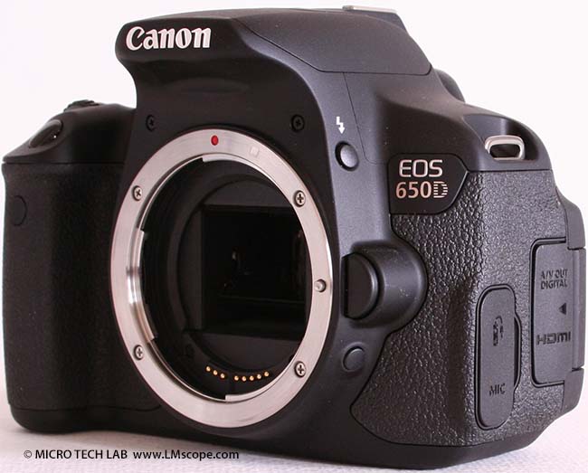 Canon EOS 650D avec capteur APS-C