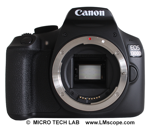 Frontansicht Canon EOS1300D APS-C Sensor