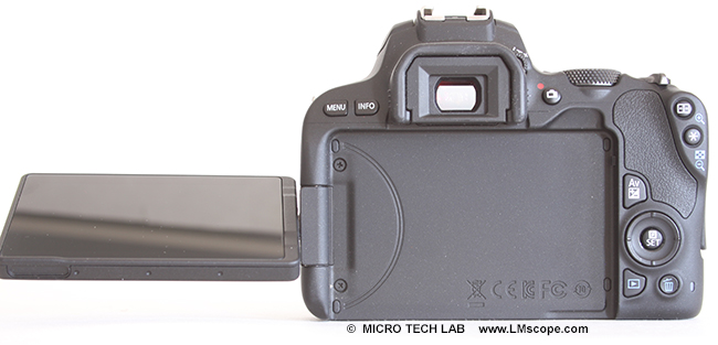 Canon EOS 200D: la pantalla sea reclinable y giratoria