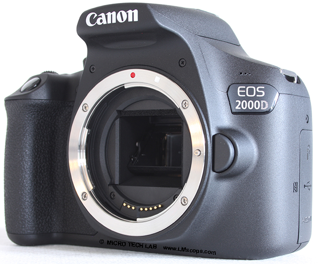 Le Canon EOS 2000D comme appareil photo de microscope : un