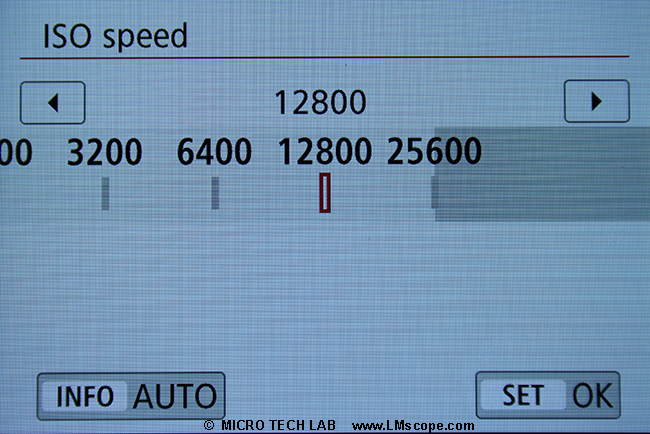 Lichtempfindlichkeit:ISO Wert Canon EOS APS-C Mikroskopkamera