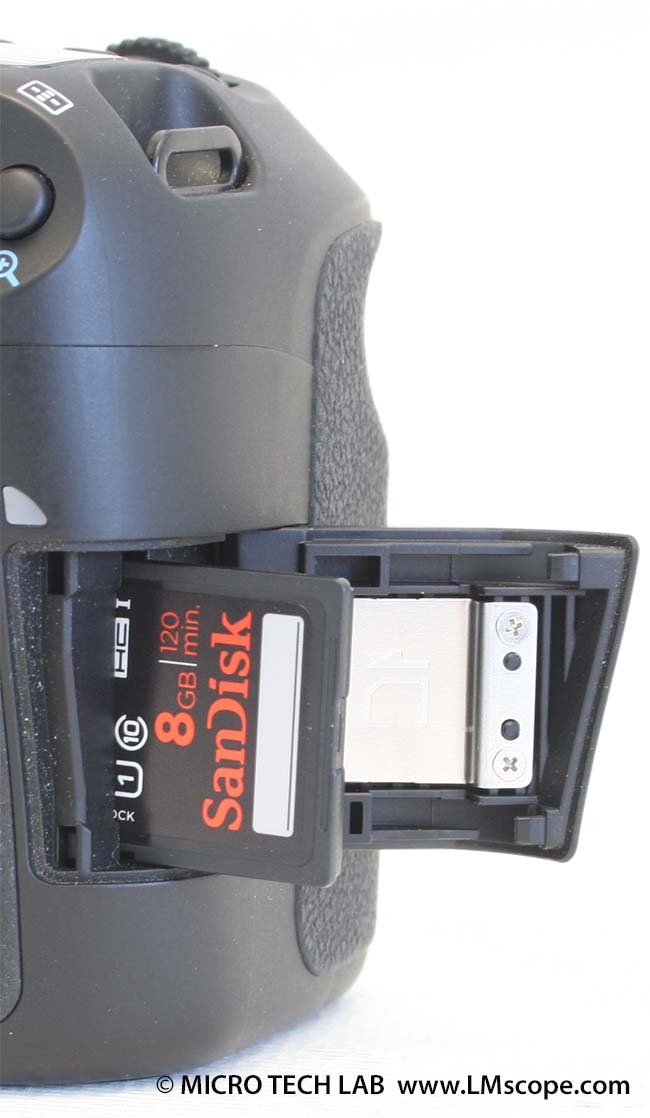Speichervarianten Canon EOS 60D DSLR mit APS-C Sensor
