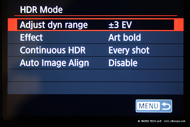 Canon EOS 80D HDR Modus DSLR mit APS-C Sensor