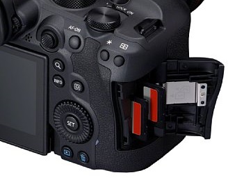 Canon EOS R6 Mark II card slots