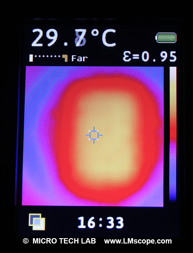 Sensortemperatur im Live Mode bei Canon EOSR Systemkamera