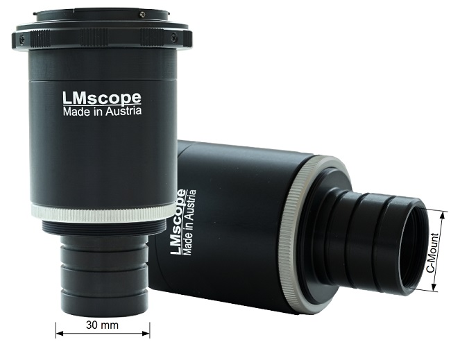 LM Mikroskop Adapter für Fototubus C-Mount Anschluss und Okular Anschluss