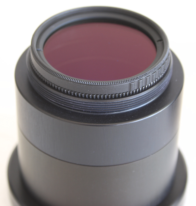 filtre polariation integre au microscope adaptateur