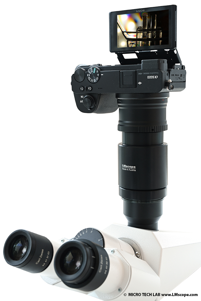 Microscope adapter, camera adapter, compact adapter solution, mounting phototube standard adapter Zeiss 52mm