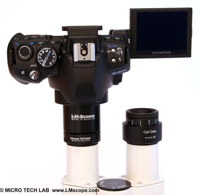 adaptor digital LM de campo amplio con cámara refléx