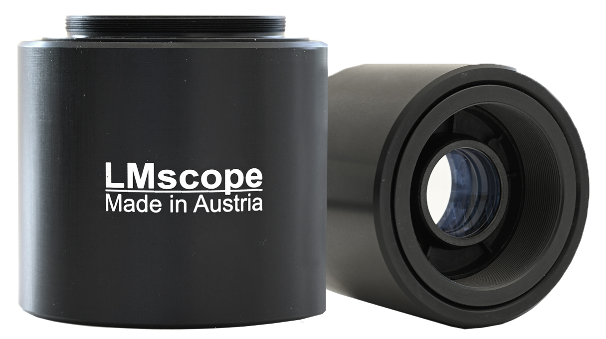 Vergrößerungsmodul 2x für LM Mikroskopadapter, Makroskop und Fotomikroskope