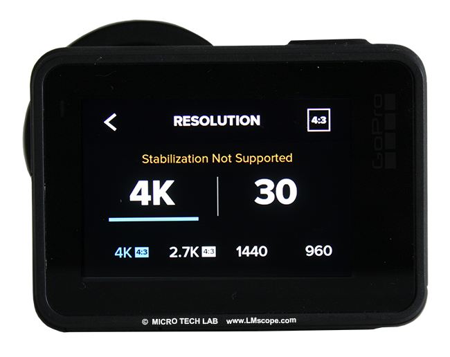 Dfinir les paramtres vido Gopro Display 4K