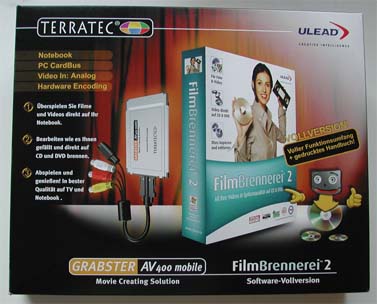 Verpackung der Terratec Grabster AV 400 mobile